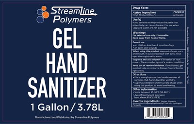 3780 mL Label (Streamline Gel Hs Gallon 0002 1)
